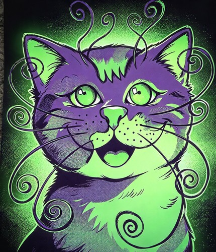 Cartoon zeichnung katze druck - cartoon,