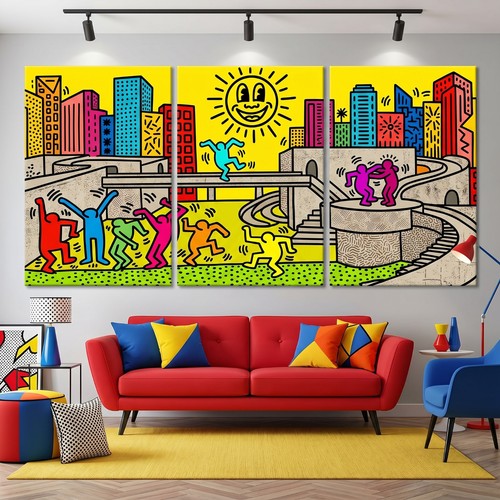 Keith haring dancing men xxl - haring,