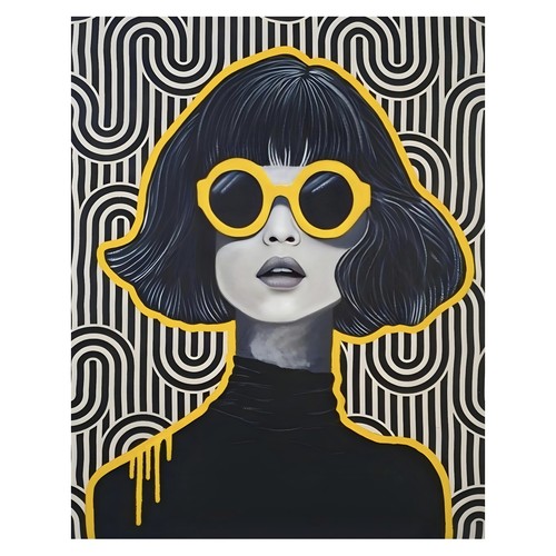Bold pop art portrait poster - bold,