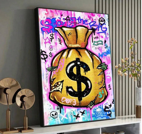 Dollar geldsack canvas - dollar,