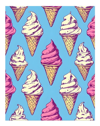 Eiswaffel-Wandkunst