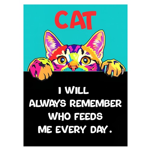 Buntes katzen pop art poster - buntes, |