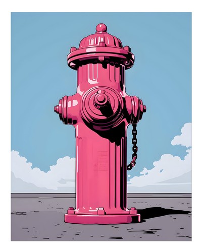 Lebhaftes rosa hydrant - rosa,