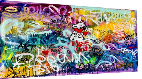 Leinwand bilder pop art - bilder, snoopy