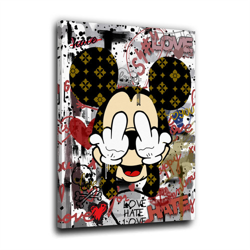 Pop art hate love maus - art,