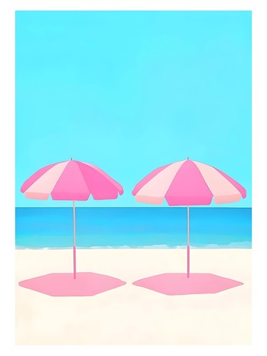 Strandsonnenschirme pop art - pop,