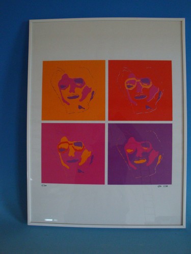 Vintage siebdruck druck - ,